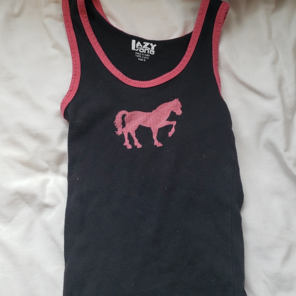 Pink horse shirt